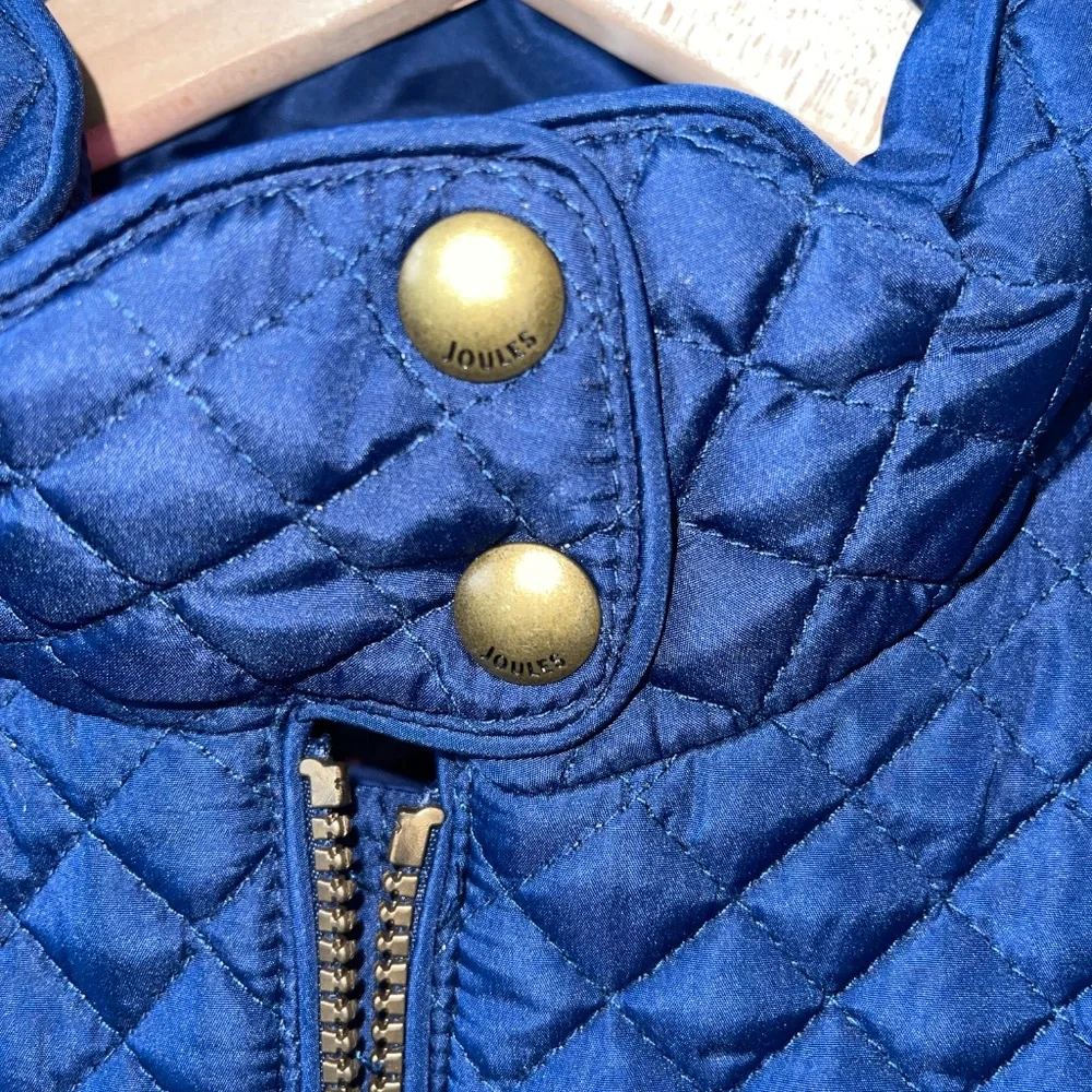 Joules pink velveteen rabbit‎ quilted zip sleeveless vest Size 11/12y